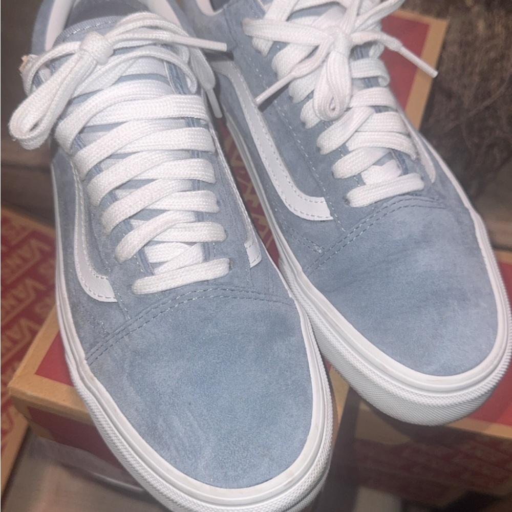 Vans Blue and White Women's Sneakers